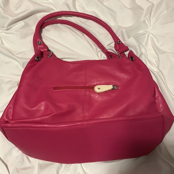 Hot pink racer vintage shoulder bag - Picture 2 of 2